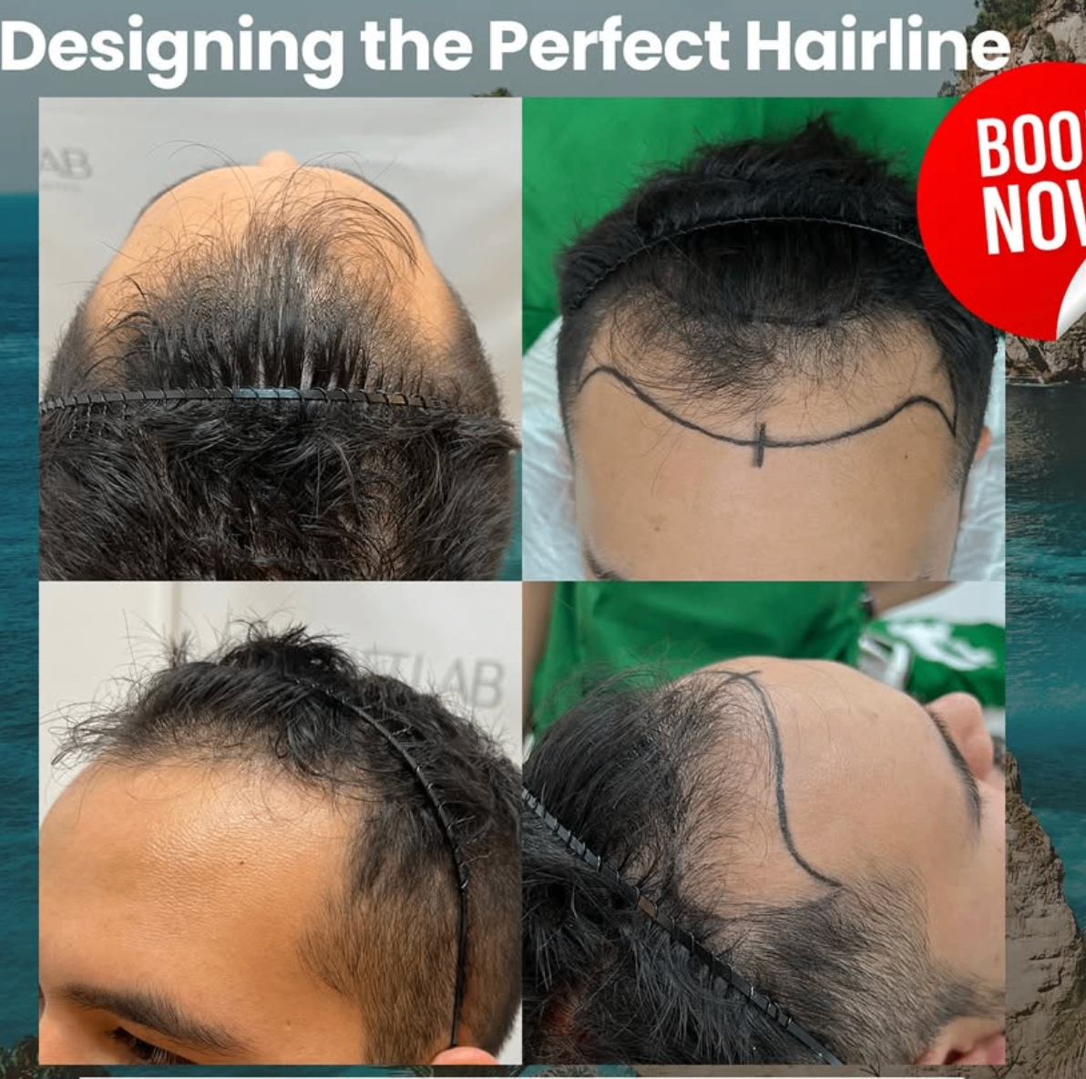 Hairline design planning at Hair Transplant Bali