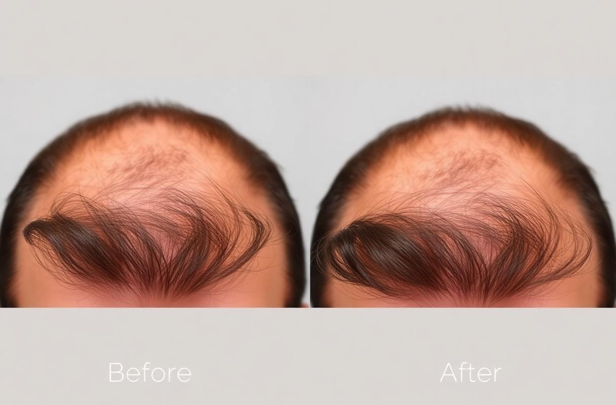 BA-001 after — Hairline transplant